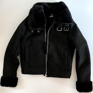 black suede jacket